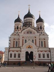 La chiesa ortodossa Aleksandr Nevskij a Tallinn, sotto la quale &egrave; sepolto Kalev.